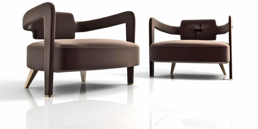 Nube Italia Кресло с обивкой из ткани с подлокотниками sun-id-1457277 - Вид №2