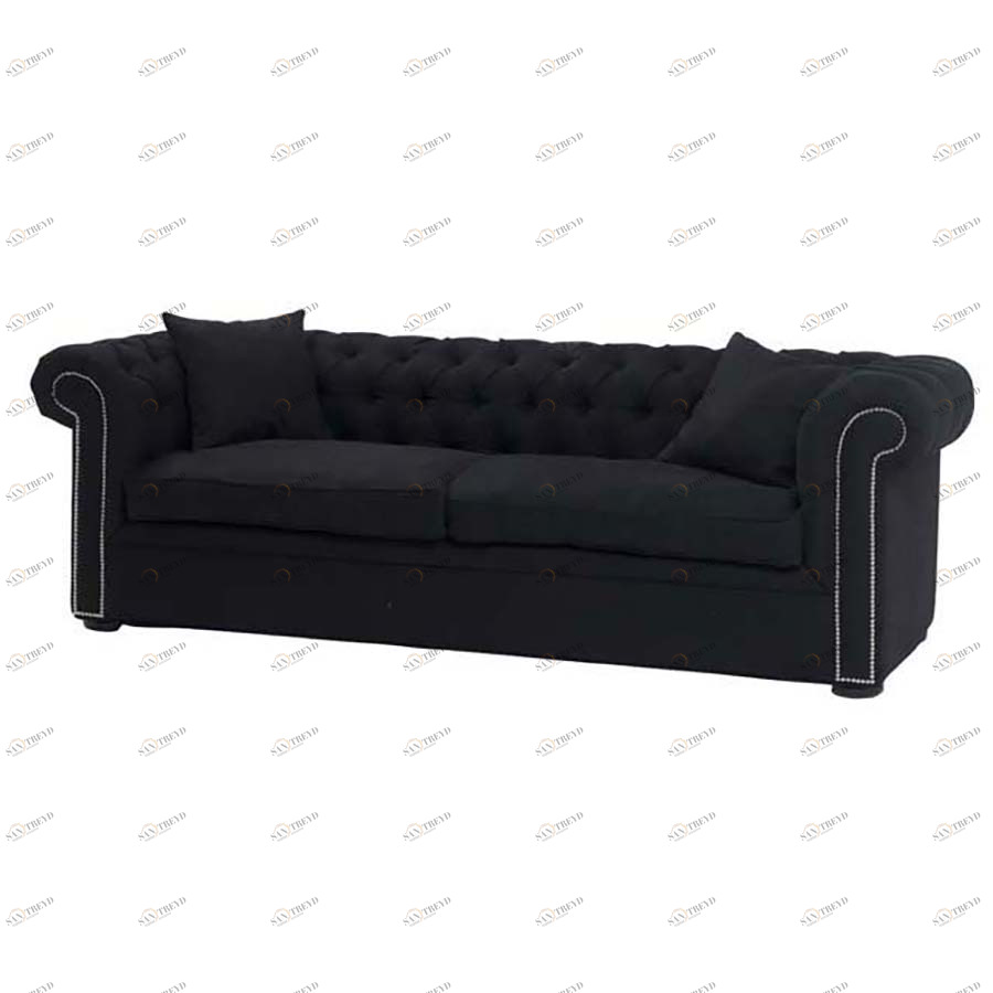 Диван Black Linen прямой черный EICHHOLTZ ДИЗАЙНЕРСКИЕ, WEST END 035254 Черный 