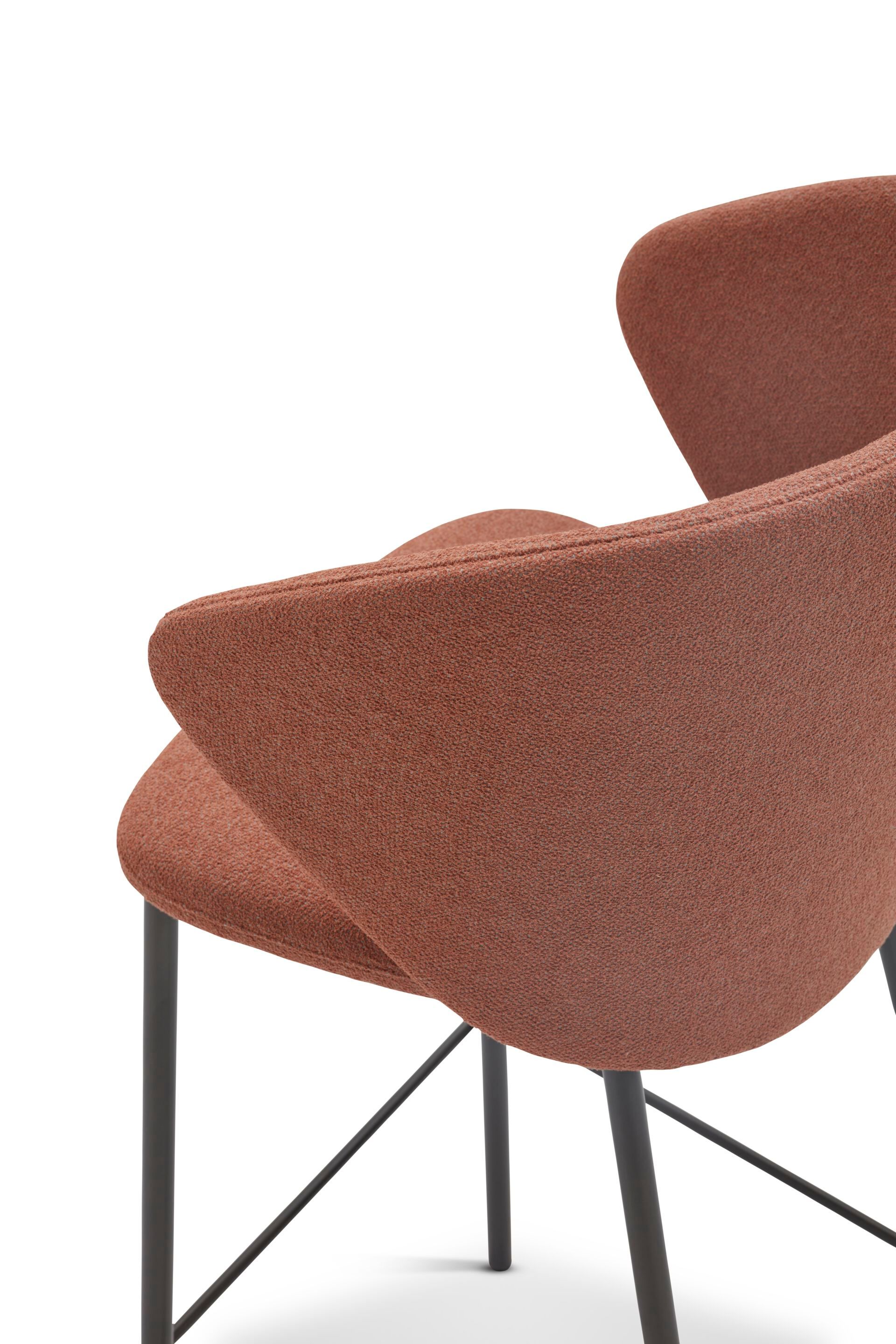 Высокий стул с тканевой подкладкой со спинкой Origins 1971 Ellis ARCH-00074190 - Вид №4