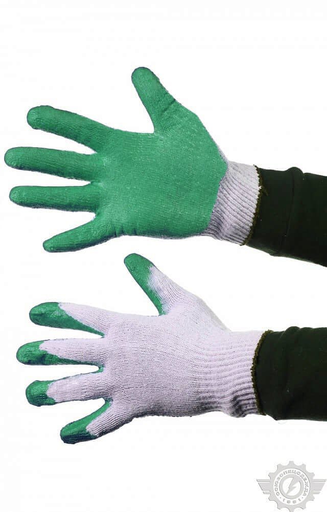 58777 Перчатки трикотажные с латексом  Средства защиты рук  размер Спецодежда 