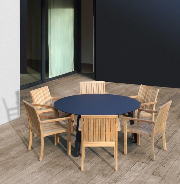 Royal Botania Садовый стул из тика с подлокотниками sun-id-1485195 - Вид №1