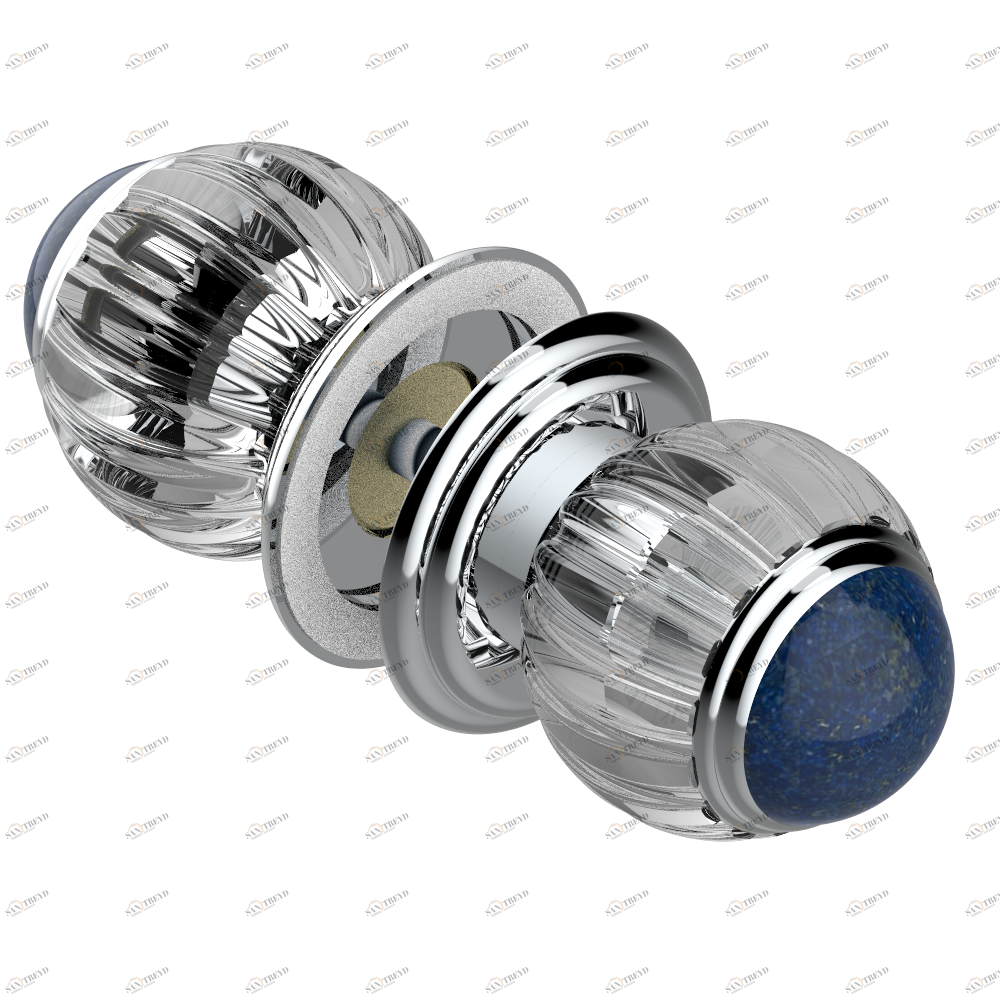 A8S-638V Ручки большие, пара Thg-paris Vogue с лазуритом Хром A8S-638V CAT.A