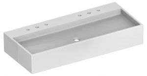 39082901206 Двойной керамический умывальник KEUCO Edition 90