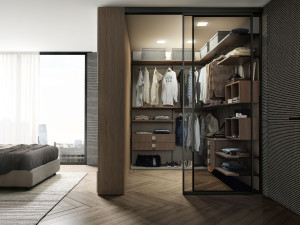 Деревянная угловая гардеробная