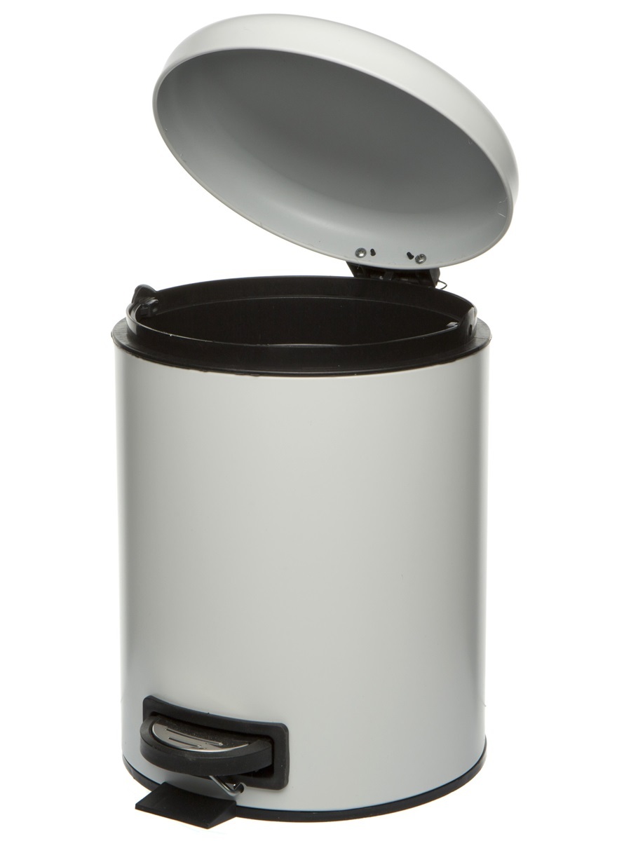 Вёдра с педалью и крышкой Pavo 5L White NAVAKO 11538 - Вид №1