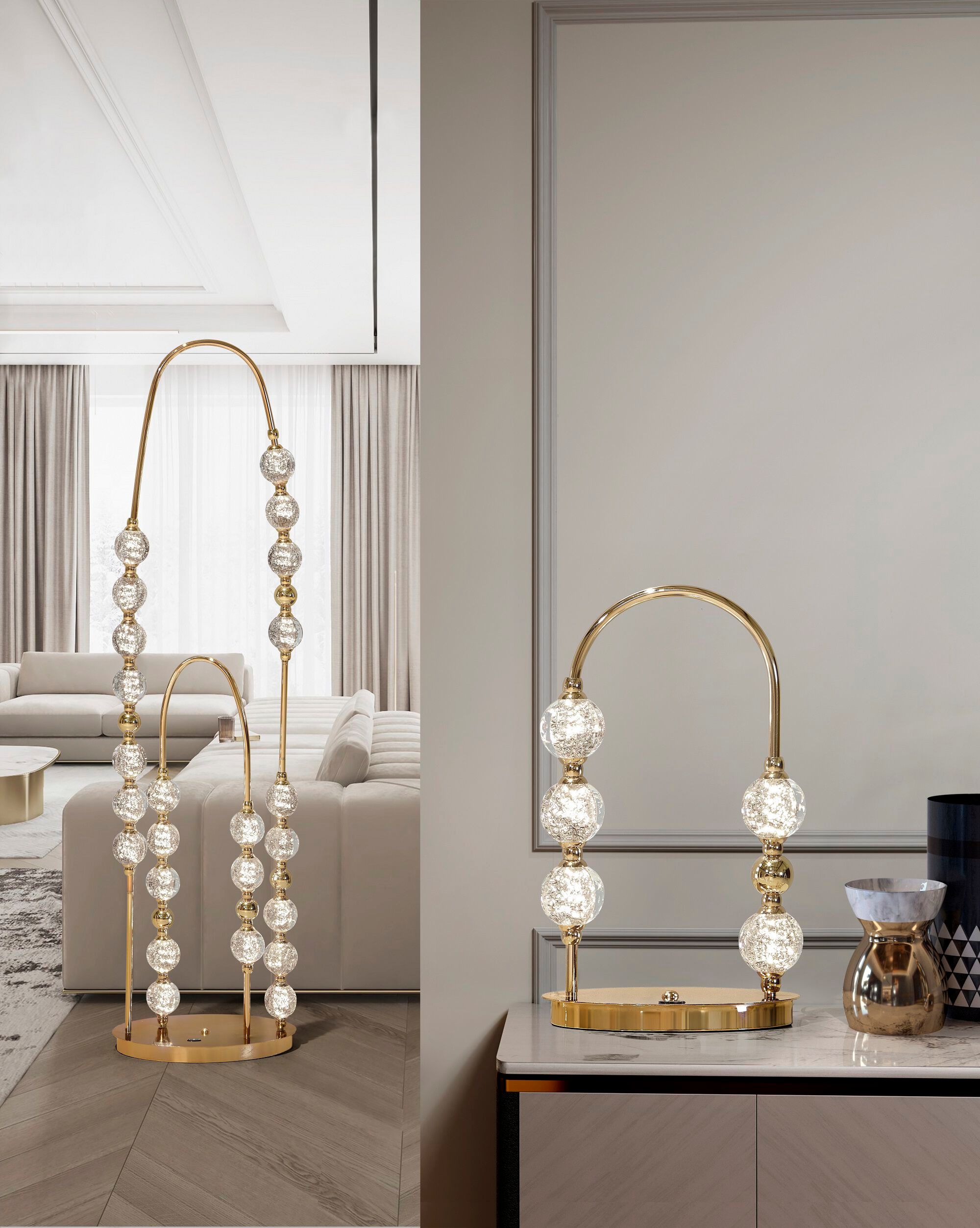 Металлический светодиодный торшер K-Lighting запрос ARCH-00133938 - Вид №1