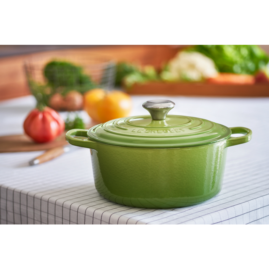 Кастрюля чугунная Le Creuset, Ø24 см, зеленая 21177244262430 - Вид №2