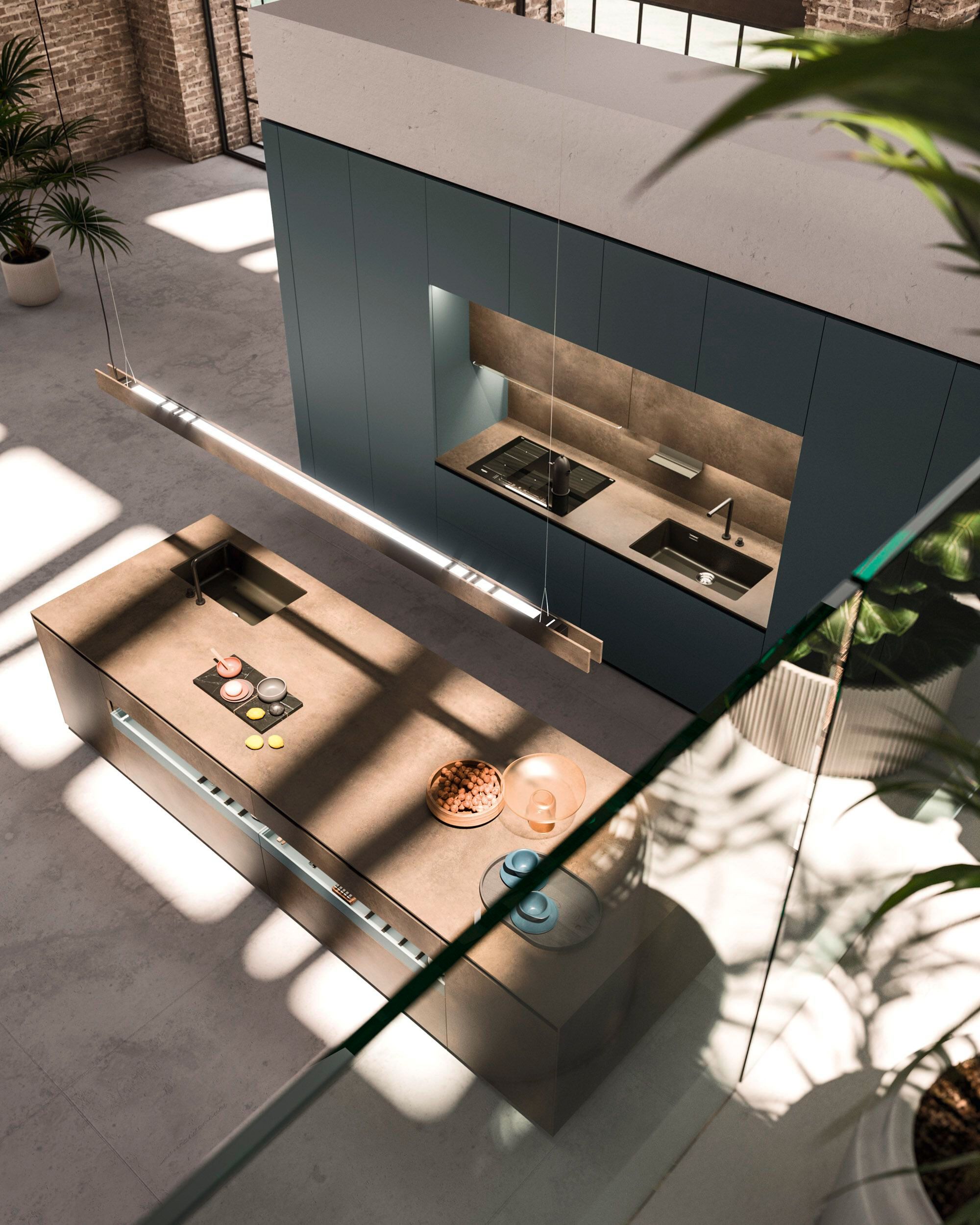 Встроенная кухня с островом Arrital Ak_Project ARCH-00022301 - Вид №2