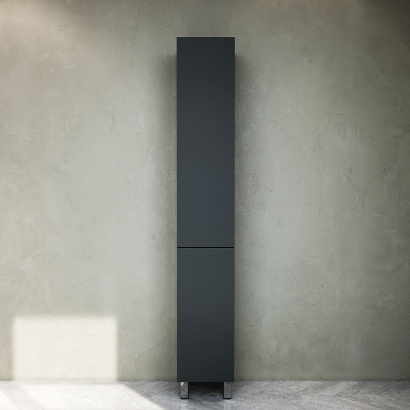 M90CSR0306GM шкаф-колонна напольный правый 30 см двери push-to-open графит матовый AM.PM Gem