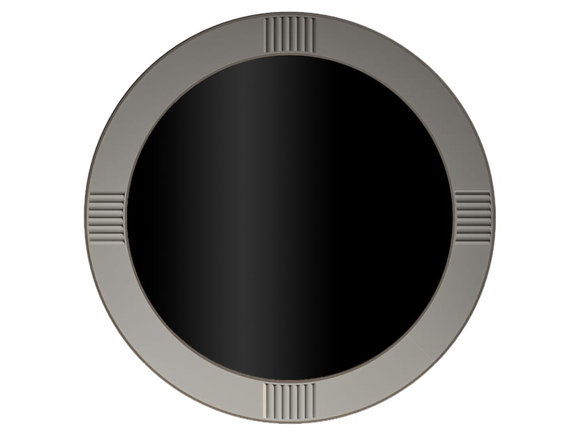 Круглое деревянное зеркало с рамкой CPRN HOMOOD Cocoon ARCH-00102501