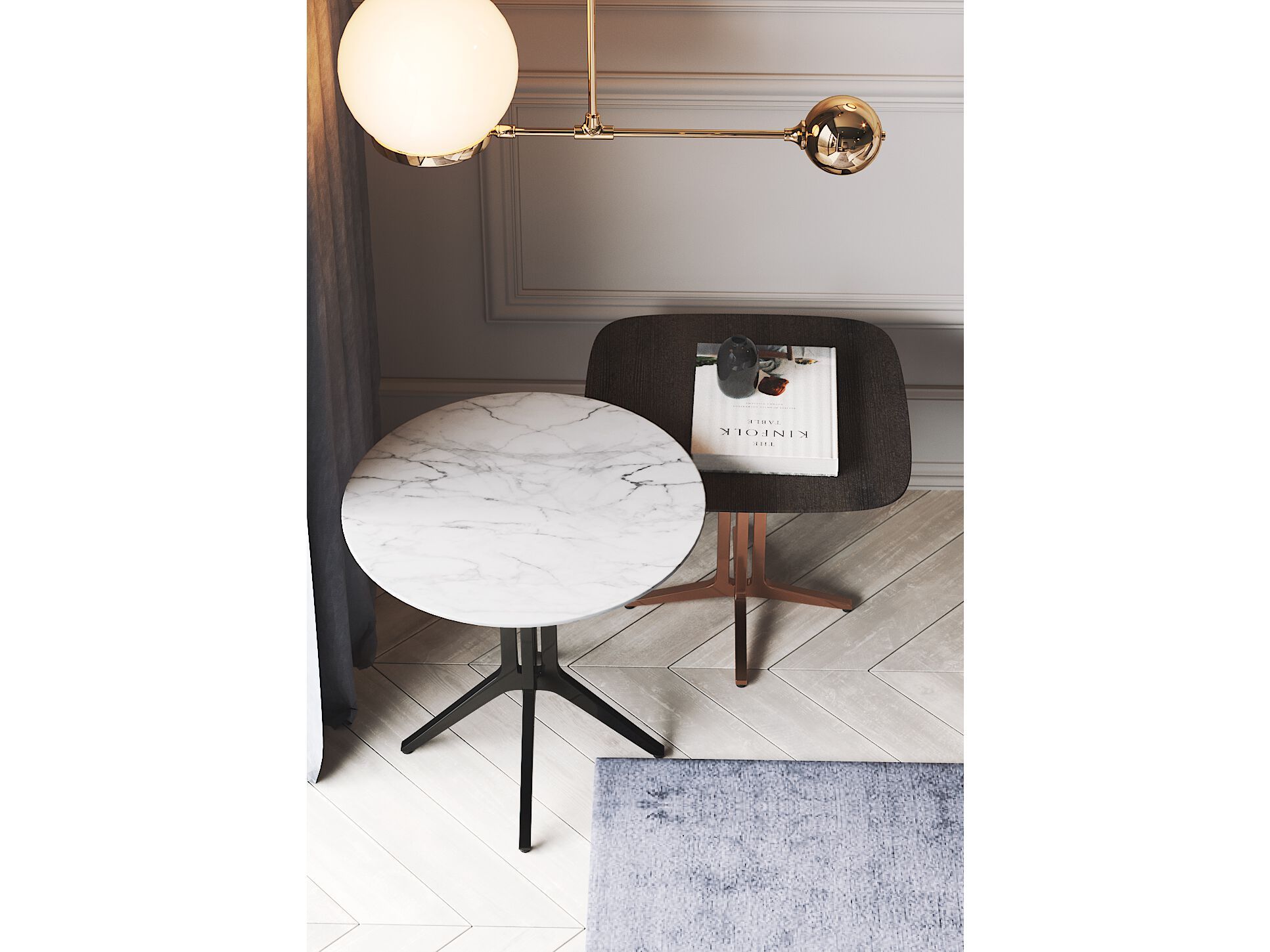 Журнальный столик из черного дерева PRADDY Natur ARCH-00031225 - Вид №2