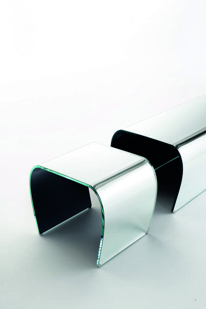Glas Italia Низкий стул в кристалле Bent Bes02 - Вид №1
