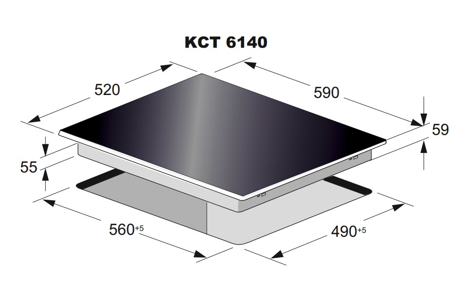 9229077 Индукционная варочная поверхность Kaiser KCT 6140 FI STDN-0066359 - Вид №7