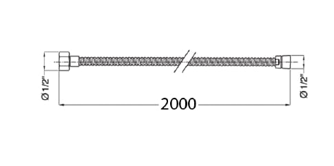 Латунный шланг Gaia Mobili RG10615 - RG10620 ARCH-00146848 - Вид №1