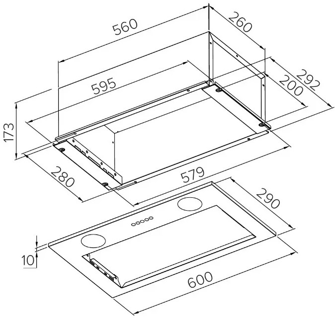 9168683 Вытяжка полновстраиваемая Meferi INBOX60WH POWER белый STDN-0027913 - Вид №18