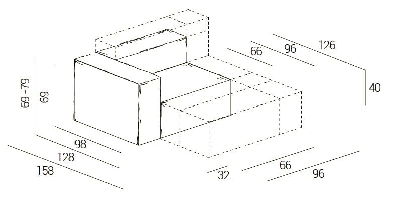 2-местный съемный тканевый диван Dall'Agnese комфорт ARCH-00116783 - Вид №6