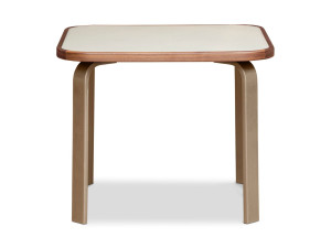 Квадратный кожаный журнальный столик