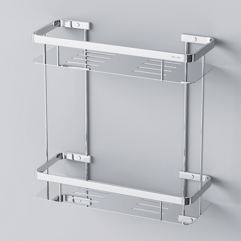 A7453200 Полка для душа прямая двухъярусная хром шт AM.PM Sense L  - Вид №3