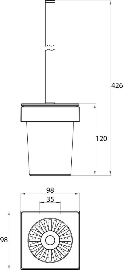 Emco Bad Ершик для унитаза настенный Liasion sun-id-1446854 - Вид №2