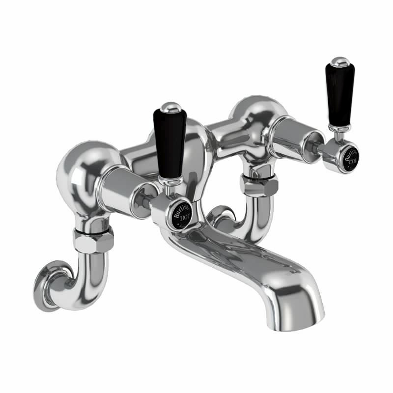 Burlington Настенный наполнитель для ванны Kensington Четвертьоборот с акцентом ореха KE24-QT WAL  - Вид №1