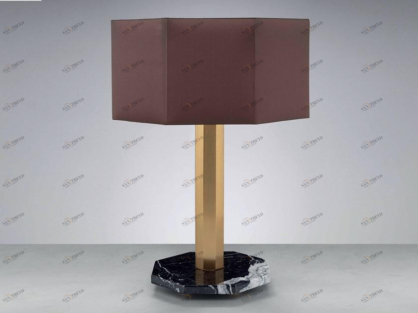 Euroluce Lampadari Настольная лампа из мрамора и металла Castel sun-id-1498378
