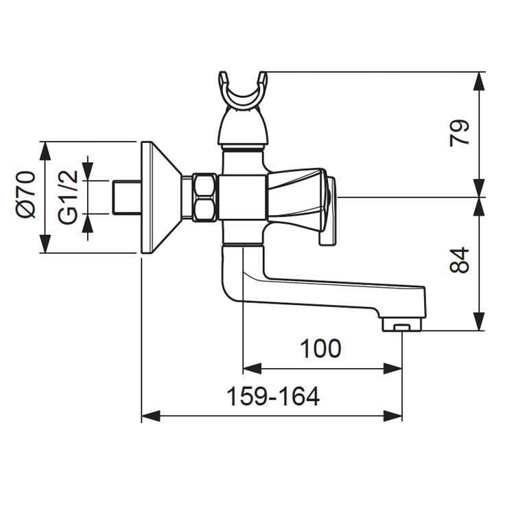 BA361AA Смеситель для ванны/душа VIDIMA LIFE - Вид №1