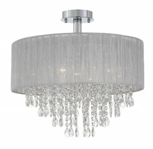Потолочная люстра ST Luce Lusso SL893.102.07 ST LUCE ДИЗАЙНЕРСКИЕ, LUSSO, ДВУХЪЯРУСНЫЕ 058456 Серебро