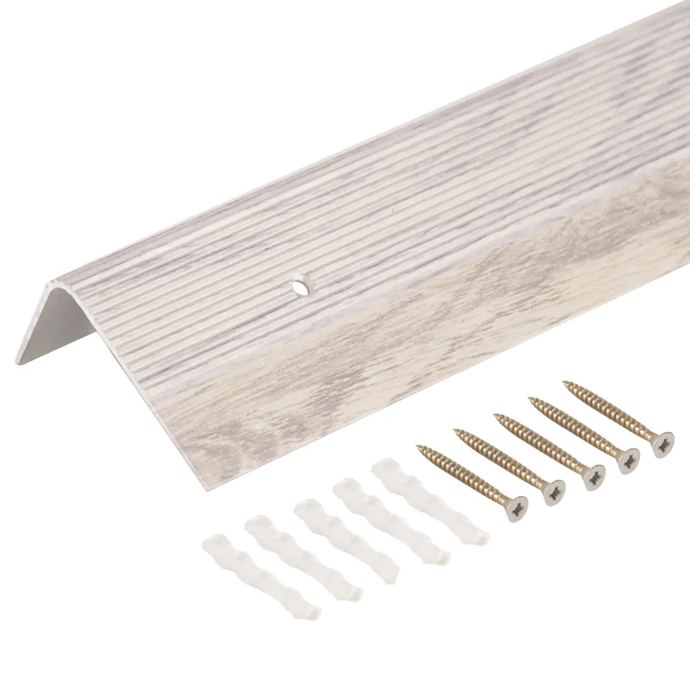 Угловой порог ARTENS с текстурой ясеня 90 см для защиты ступеней 17869950 STLM-0008896