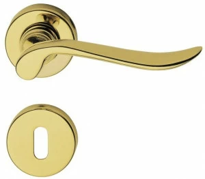 LINEA CALI' Классическая латунная ручка на розетке с замком Ibiza