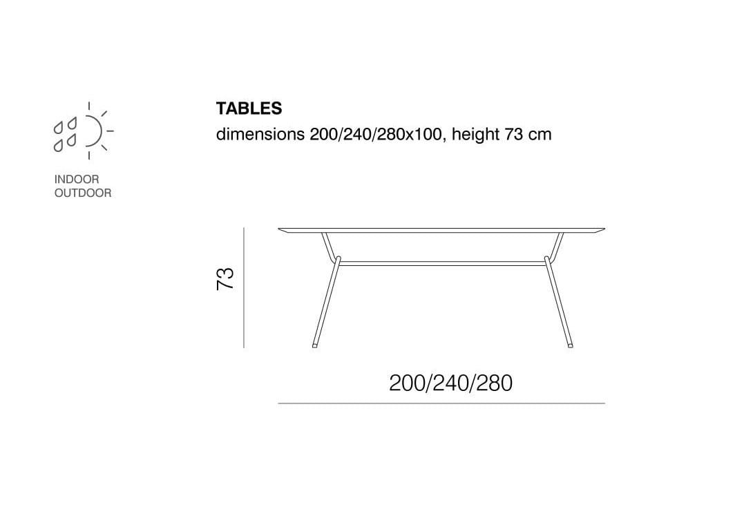 Прямоугольный садовый стол prostoria штамм ARCH-00131475 - Вид №3