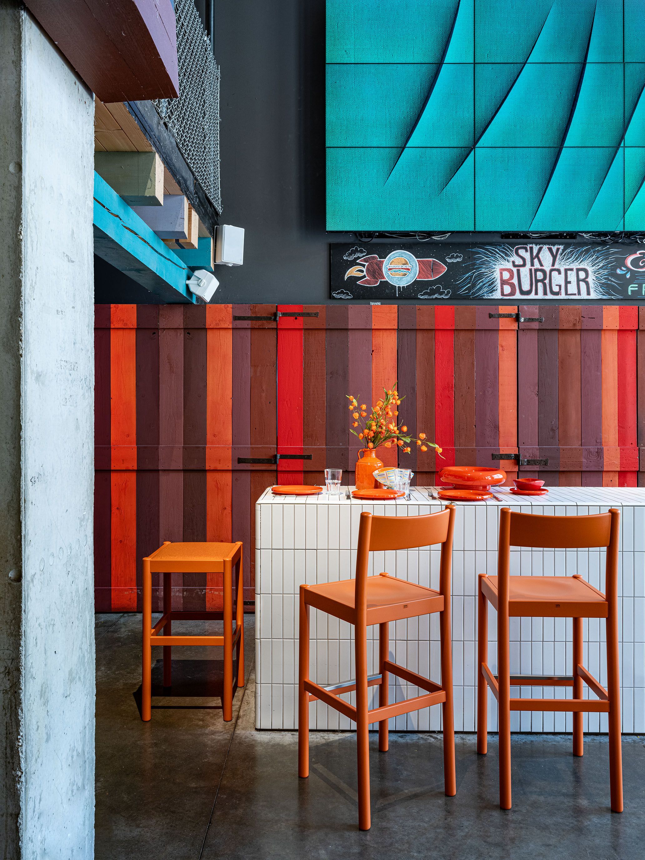 Высокий стул из массива дерева со спинкой SIPA Пальма ARCH-00098723 - Вид №5