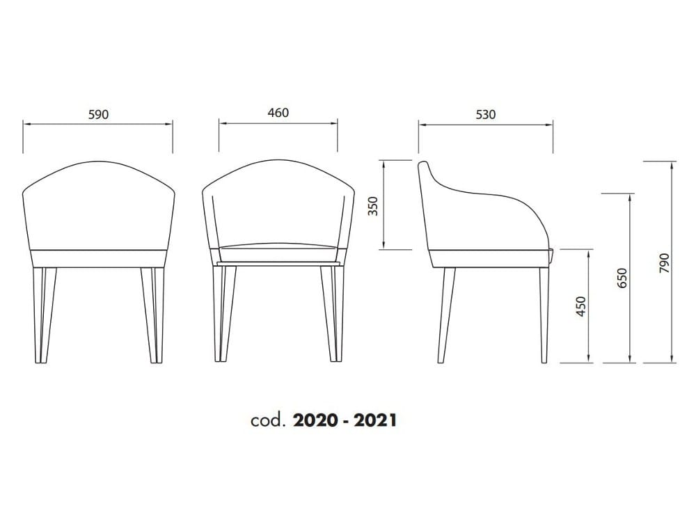 Тканевый стул с подлокотниками ALMA DESIGN ARCH-00146762 - Вид №8
