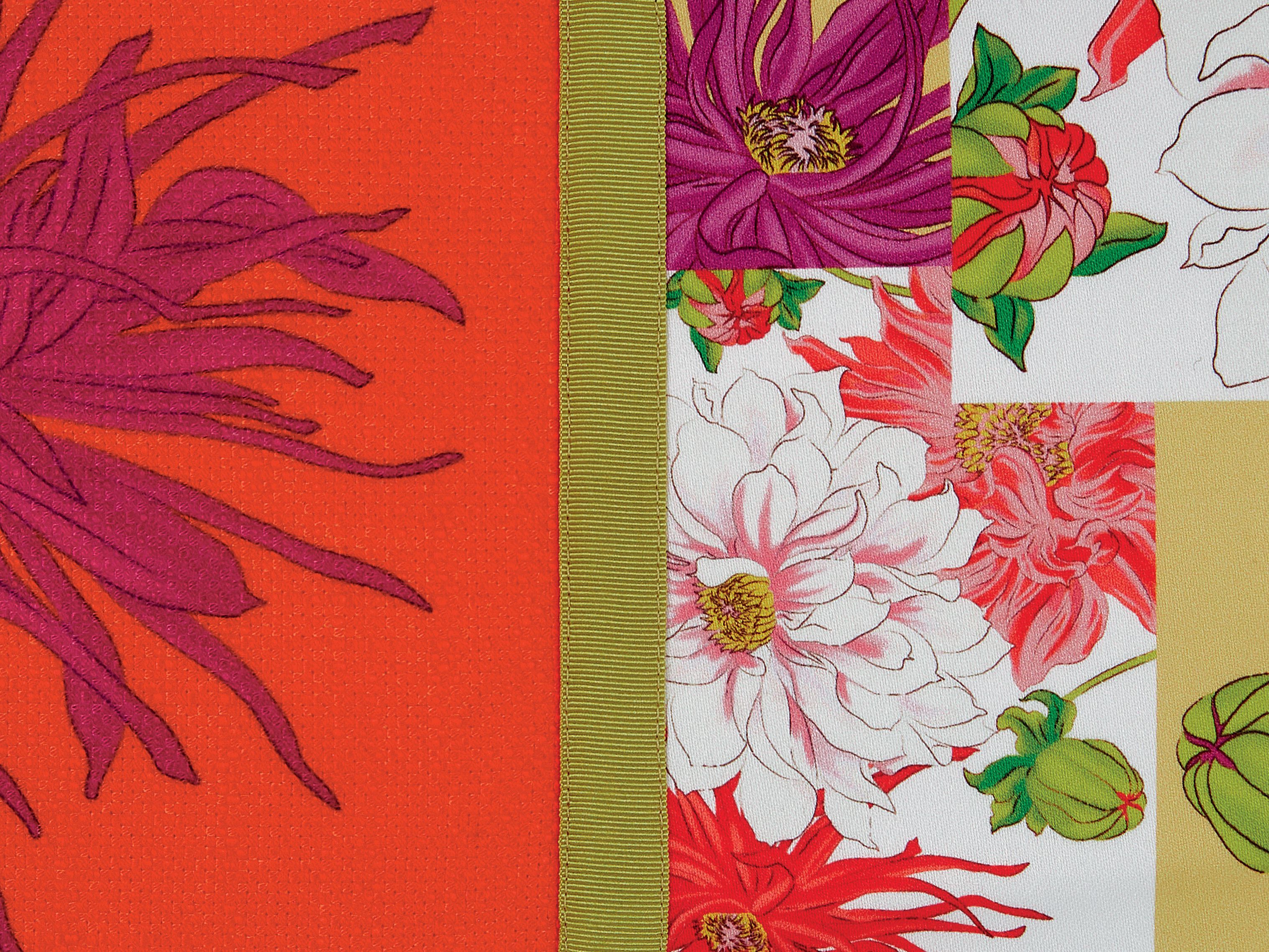 Прямоугольная подушка из ткани с цветочным рисунком K-3 Hana Pop ARCH-00137725 - Вид №3