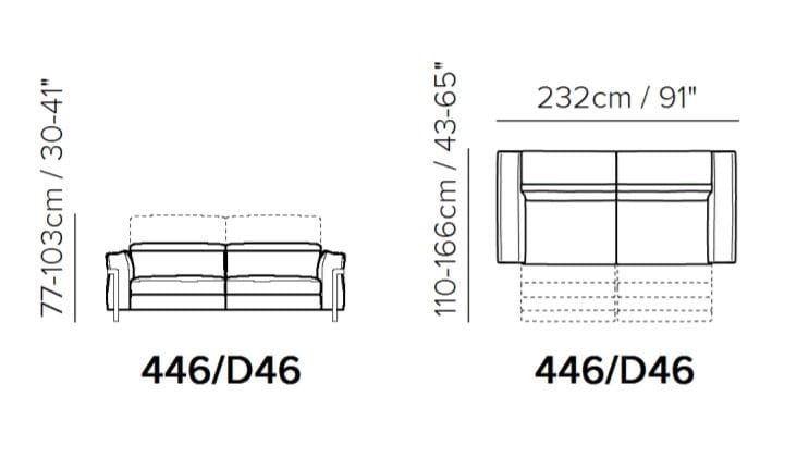 2-местный тканевый диван с электроприводом Natuzzi Italia Fidelio ARCH-00067831 - Вид №4