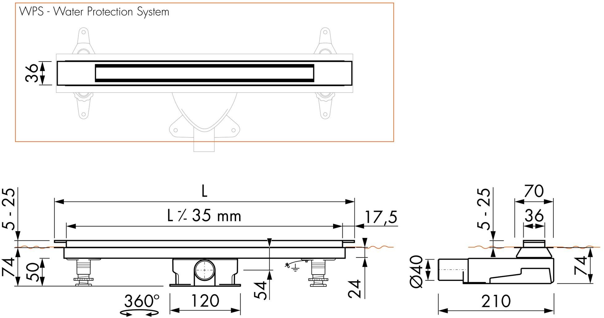ESS Easy Drain Трап для душа из нержавеющей стали Xs sun-id-1360627 - Вид №14