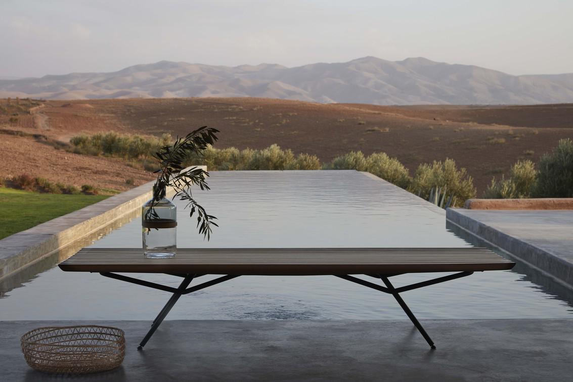 MNST88 Скамейка лава iroko 130 Manutti San - Вид №2