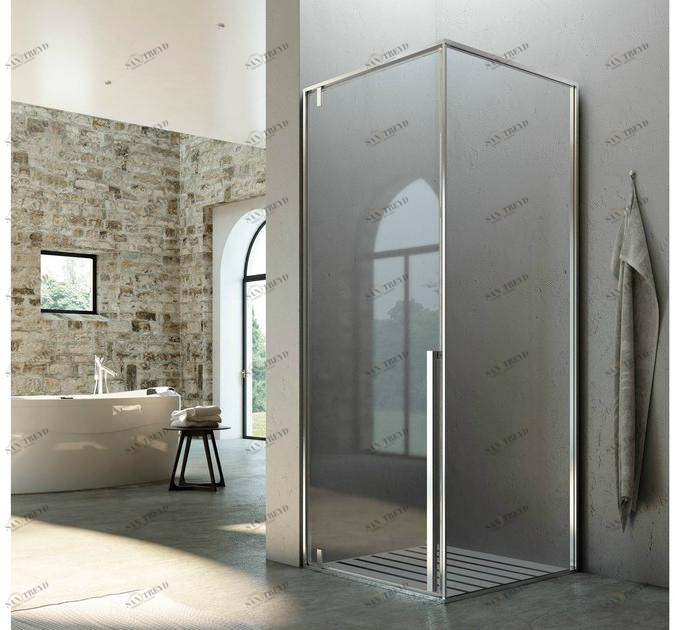 Glass1989 Угловая душевая кабина с поворотной дверцей Showering sun-id-1463224