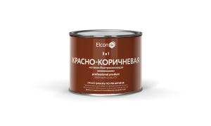90836324 Грунт-эмаль 3 в 1 00-00462645 цвет красно-коричневый 0.4 л STLM-0405549 ELCON