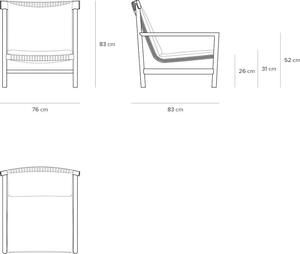 Садовое кресло из тикового дерева с подлокотниками TRIBÙ Amanu ARCH-00150978 - Вид №13