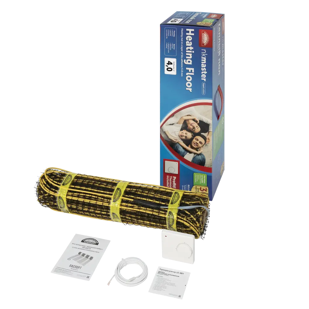 Нагревательный мат для теплого пола Теплолюкс Национальный Комфорт 4 м², 600 Вт STLM-2108814 - Вид №2