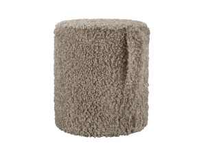 Круглый тканевый пуф с ручкой