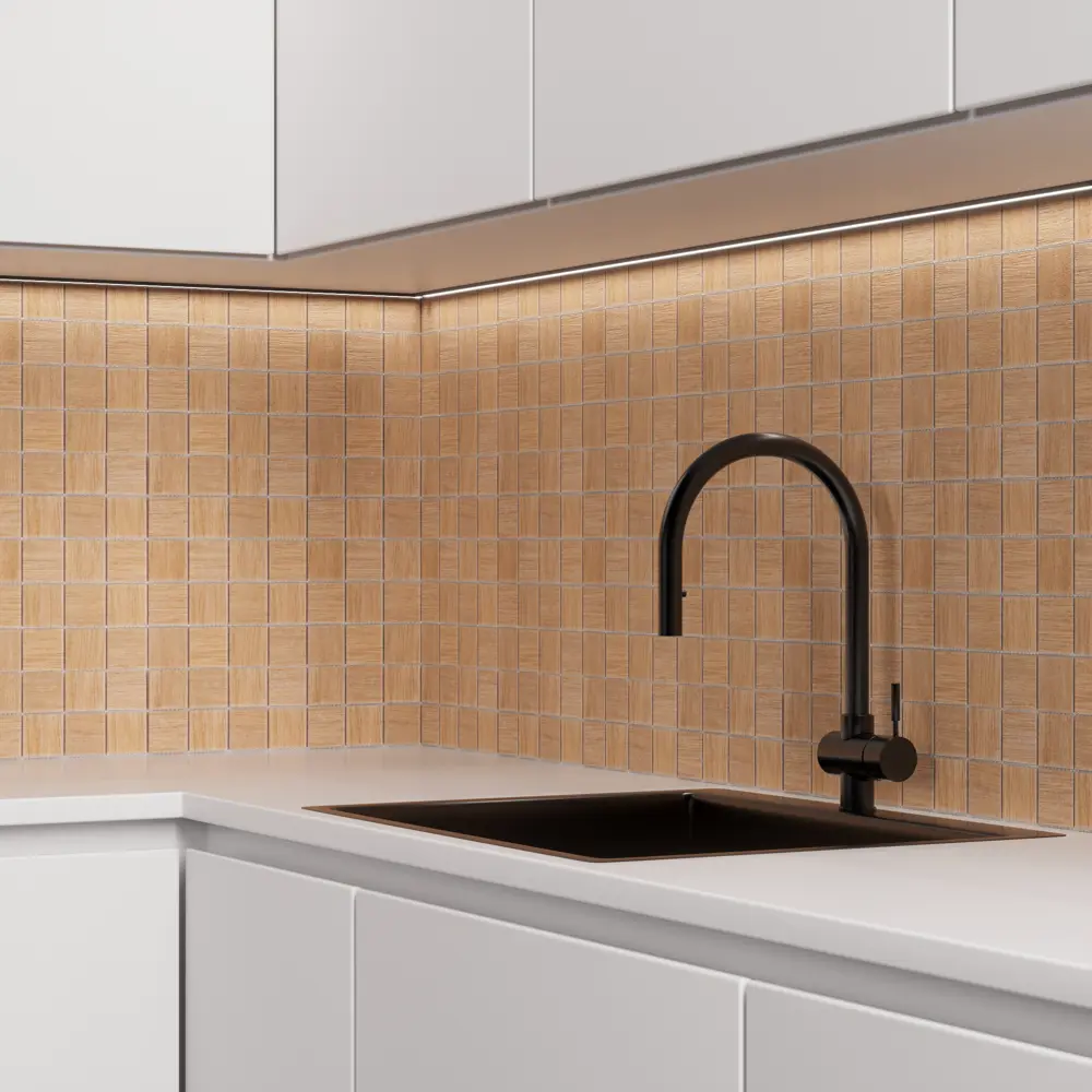 Мозаика Kreaforta с текстурой дерева 30×30 см для интерьера 89400880 STLM-1571511 - Вид №4