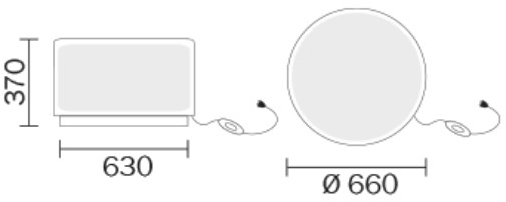Pedrali Низкий светящийся табурет из полиэтилена Wow sun-id-1369083 - Вид №2