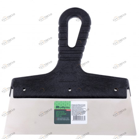 Шпатель фасадный из нержавеющей стали 300мм с пластмассовой ручкой СИБРТЕХ 12319