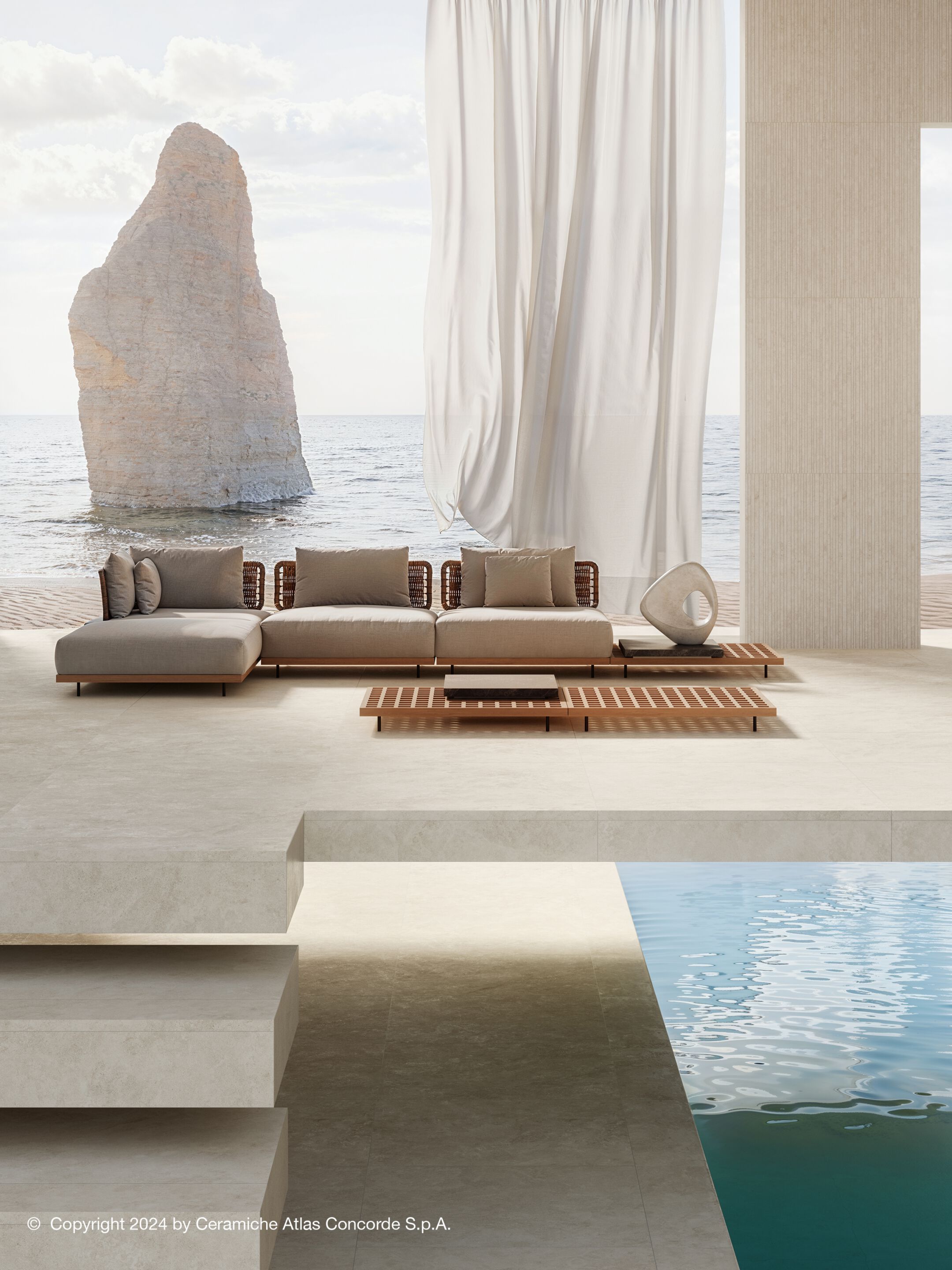 Пол / облицовка керамогранита с эффектом камня Atlas Concorde Boost Icor ARCH-00113949 - Вид №8