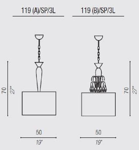 Aiardini Подвесной светильник с кристаллами Soffio sun-id-1446665 - Вид №1