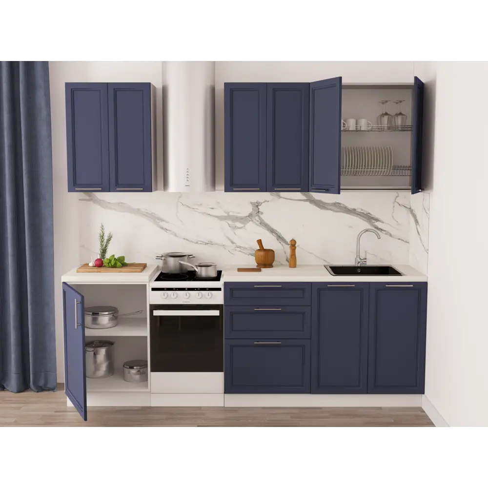 Стеновая панель Маренго Delinia 240x0.6x60 см ДСП цвет белый STLM-2204565 - Вид №7