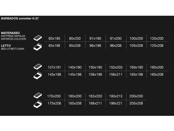 Мягкая двуспальная кровать Milano Bedding BARBADOS ARCH-00122122 - Вид №2