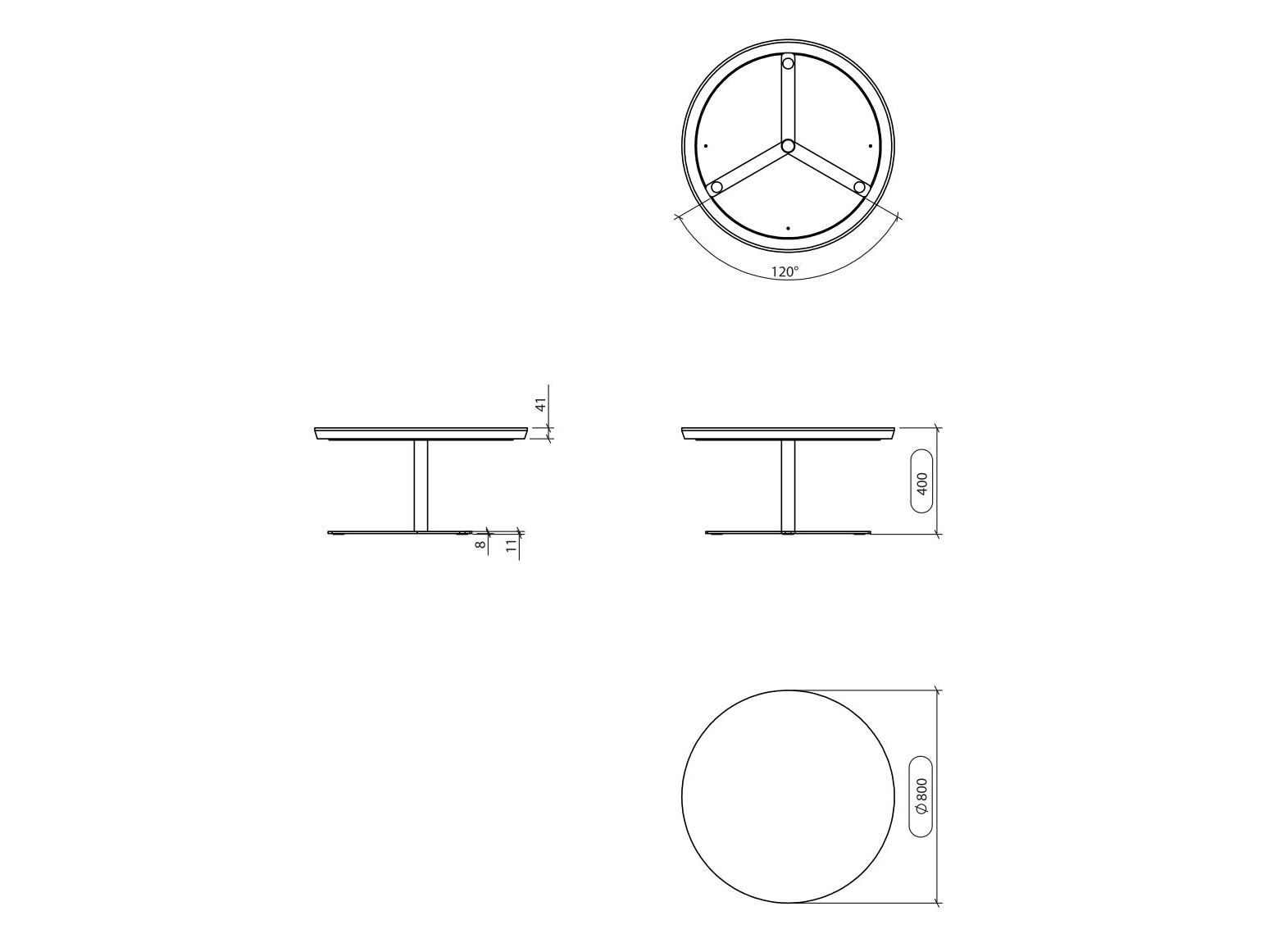 Круглый журнальный столик Laskasas Essence ARCH-00151350 - Вид №8