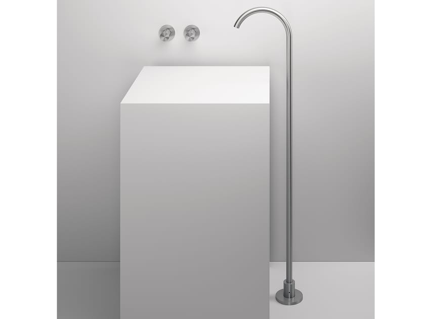 Смеситель для раковины с 3 отверстиями из нержавеющей стали Zazzeri Z316 ARCH-00122812